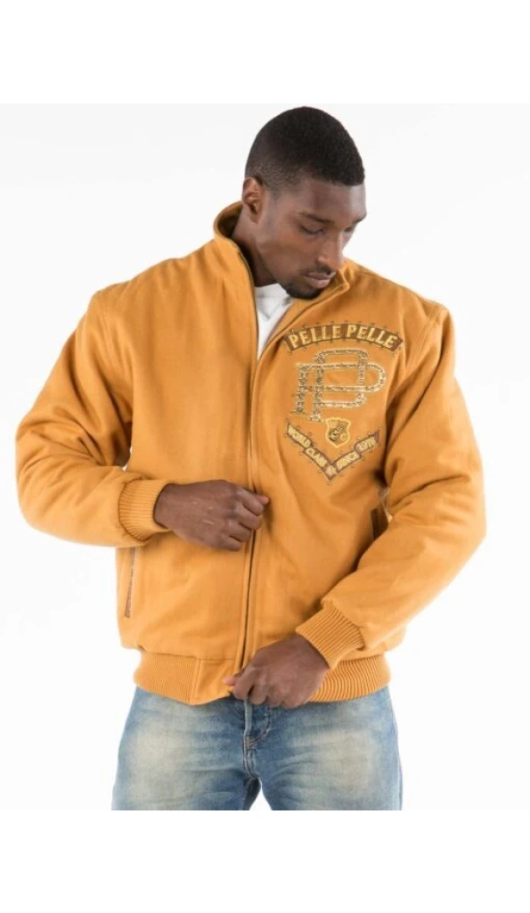Pelle Pelle Yellow Born Free MB Wool Jacket