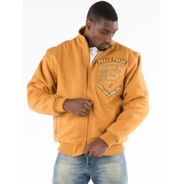 Pelle Pelle Yellow Born Free MB Wool Jacket