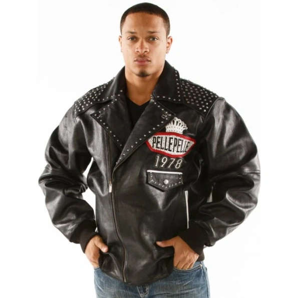 Pelle Pelle Black Lethal Men Leather Jacket