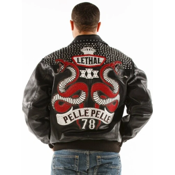 Pelle Pelle Black Lethal Men Leather Jacket