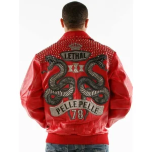 PELLE PELLE LETHAL RED LEATHER JACKET view 2