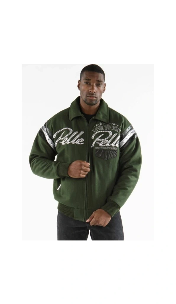 Pelle Pelle Men MB Dark Green Wool Jacket