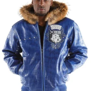 Pelle Pelle Shoulder Crest Royal Blue Jacket | MB Jacket