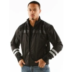 Pelle Pelle Black Wool Polyester Jacket