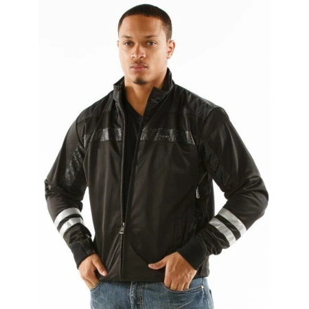 Pelle Pelle Black Wool Polyester Jacket