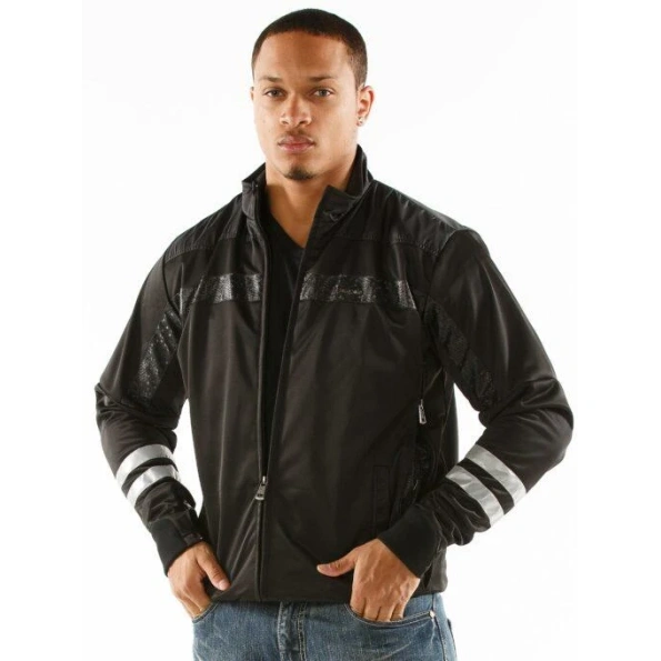 Pelle Pelle Black Wool Polyester Jacket