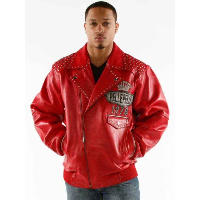 PELLE PELLE LETHAL RED LEATHER JACKET