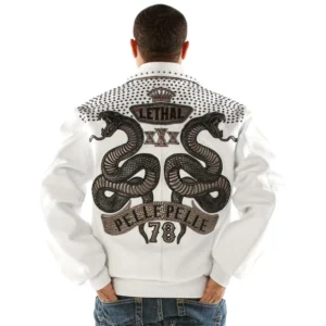 PELLE PELLE WHITE LEATHER JACKET IMPRESSIVE view 2