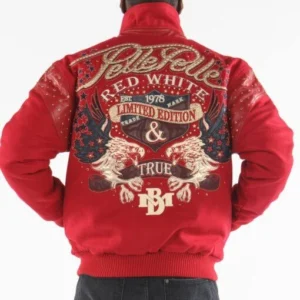 Pelle Pelle Men Red MB Wool Jacket | Red White & True view 2