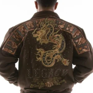 Pelle Pelle Dragon Dark Brown Wool Jacket | Limited Edition view 2