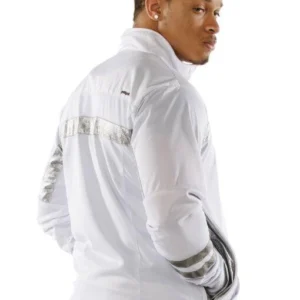 Pelle Pelle White Wool Polyester Jacket view 2