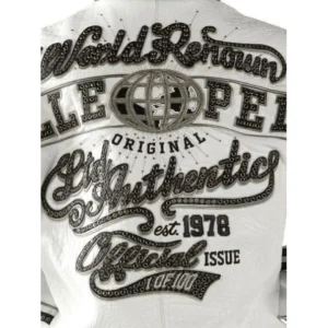 PELLE PELLE ORIGINAL WHITE LEATHER JACKET view 3