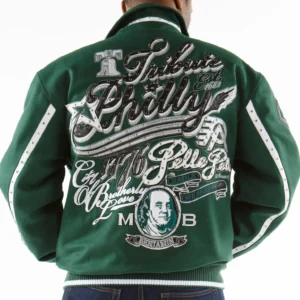Pelle Pelle Dark Green Tribute Philly MB Jacket | Men Jacket view 2