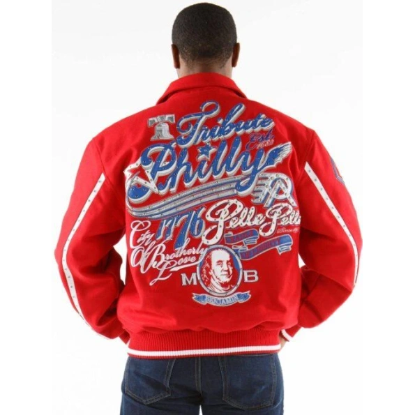 Pelle Pelle Red Tribute Philly Wool Jacket