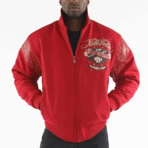 Pelle Pelle Men Red MB Wool Jacket | Red White & True view 1