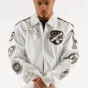 Pelle Pelle White Legacy Series MB Jacket | Leather Jacket view 3