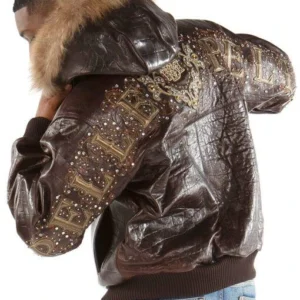 Pelle Pelle Shoulder Crest Dark Brown Jacket | MB Jacket view 3