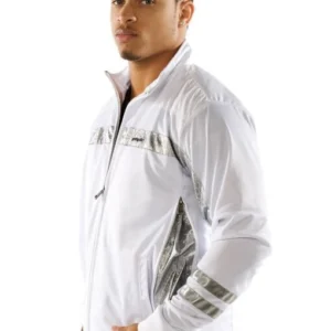Pelle Pelle White Wool Polyester Jacket view 3