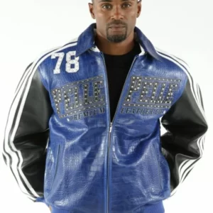 PELLE PELLE PREMIUM BLUE LEATHER JACKET view 1