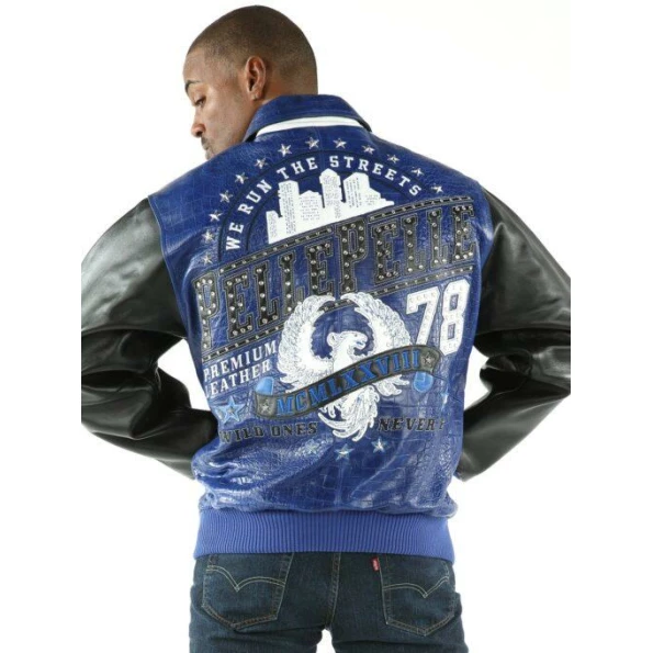 PELLE PELLE PREMIUM BLUE LEATHER JACKET view 2