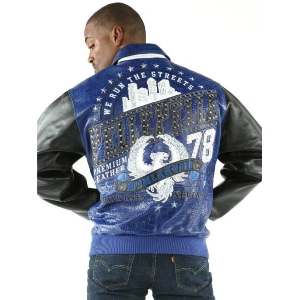 Pelle Pelle Wild Ones Never Die Blue Jacket