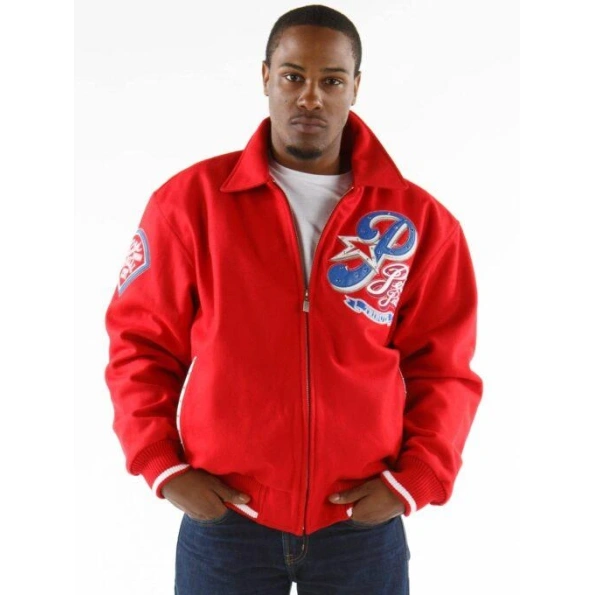 Pelle Pelle Red Tribute Philly Wool Jacket