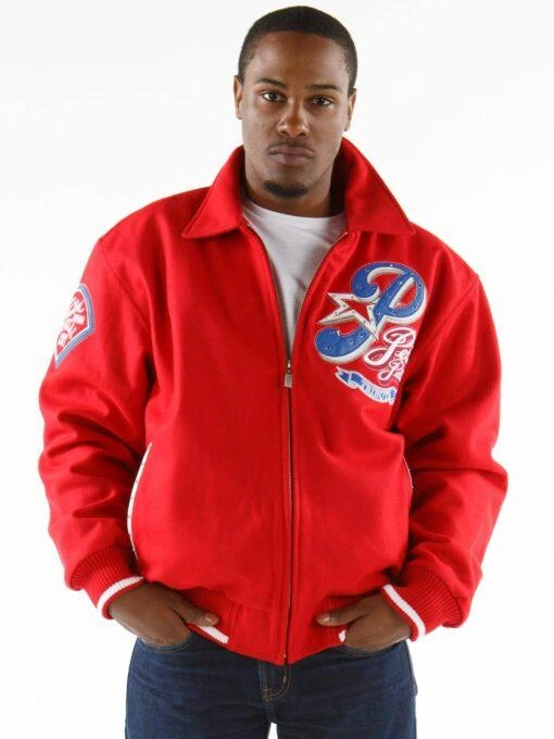Pelle Pelle Red Tribute Philly Wool Jacket | MB Jacket