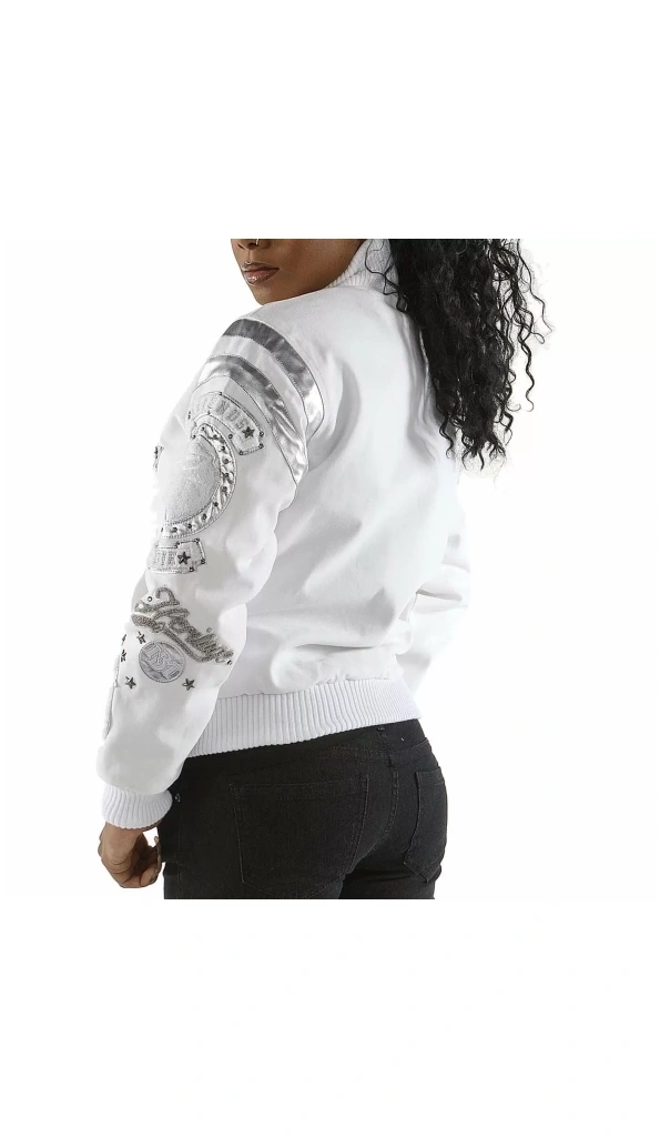 Pelle Pelle White Patches Varsity Jacket