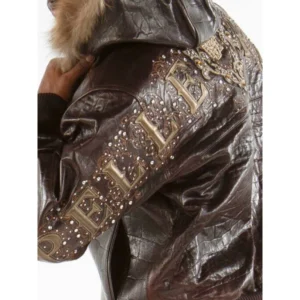 PELLE PELLE MB CREST HOODIE LEATHER JACKET view 4