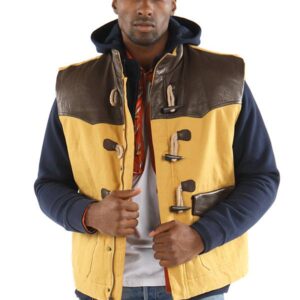 Pelle Pelle Sleeveless Yellow Jacket