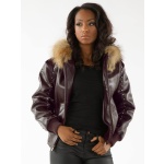 Pelle Pelle Studded Burgundy Line Jacket