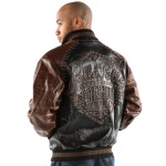 Pelle Pelle Studded Brown Leather Jacket