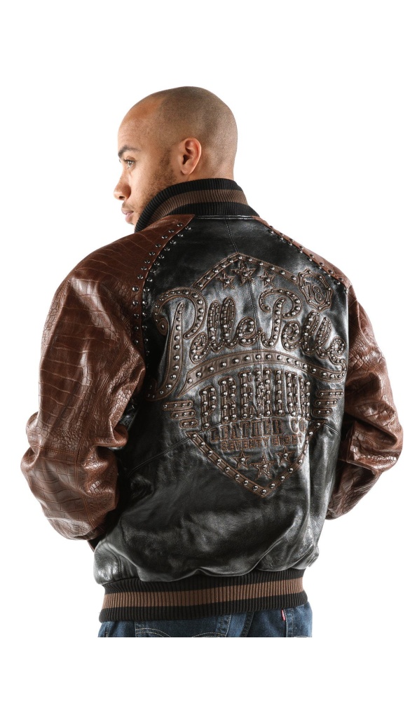 Pelle Pelle Studded Brown Leather Jacket