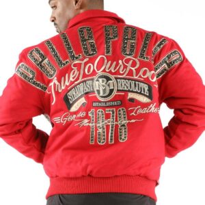 Red Pelle Pelle Encrusted True to Roots Jacket