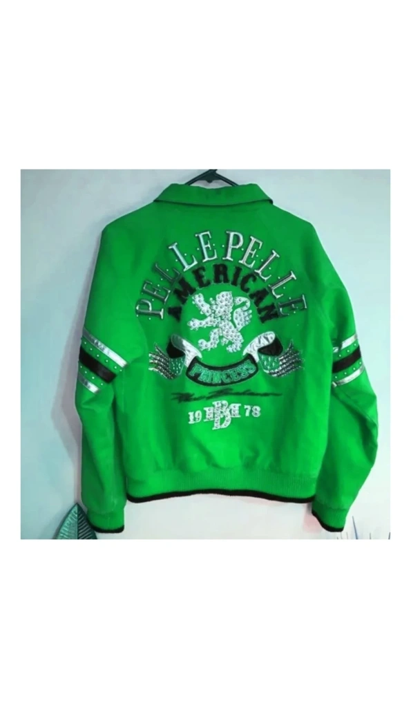 Pelle Pelle American Green Leather Jacket