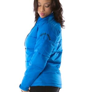 Pelle Pelle Women Blue Puffer Zipper Jacket