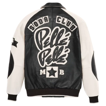 Pelle Pelle Black And White Soda Club Jacket