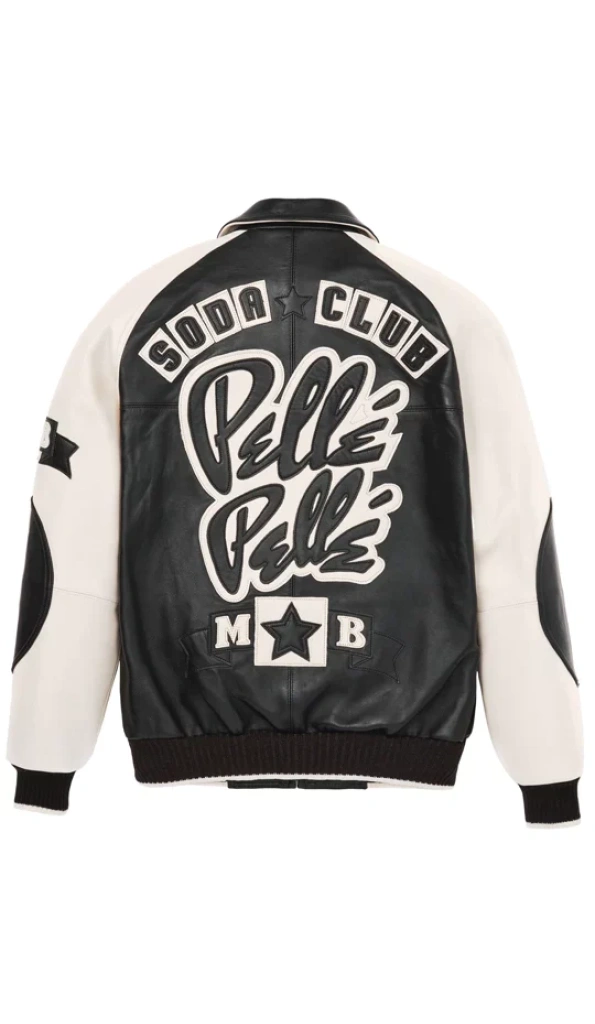Pelle Pelle Black And White Soda Club Jacket | MB Jacket