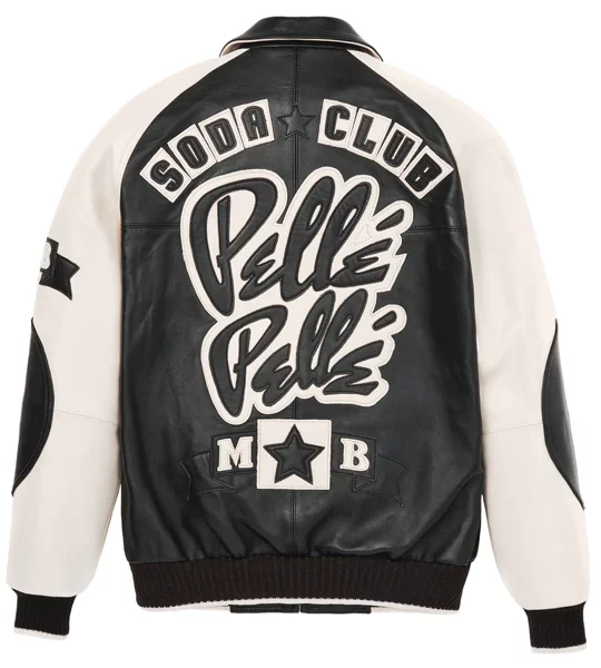Pelle Pelle Black And White Soda Club Jacket | MB Jacket