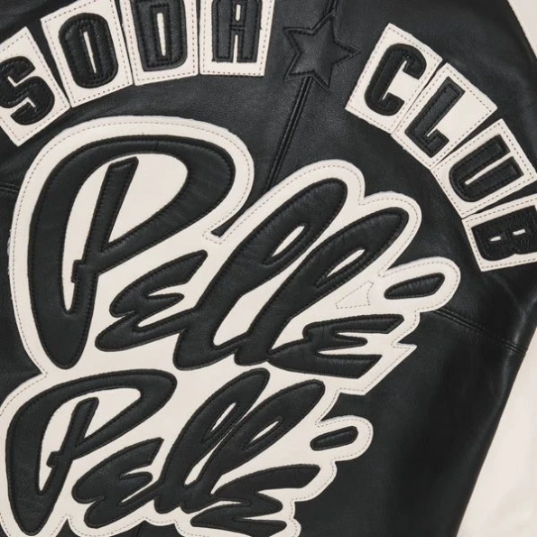 Pelle Pelle Black And White Soda Club Jacket