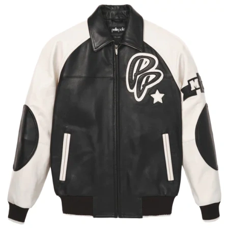 Pelle Pelle Black And White Soda Club Jacket