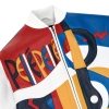 Pelle Pelle White Red Blue Picasso Leather Jacket