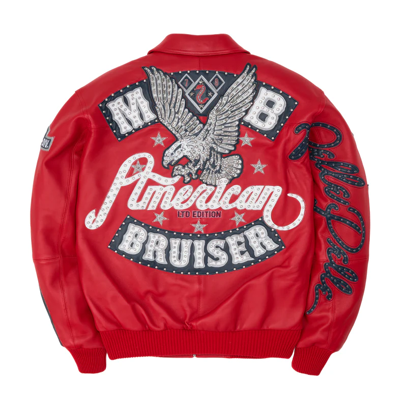 Pelle Pelle American Bruiser Red Jacket | Leather Jacket view 1