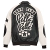 Pelle Pelle White Black Soda Club Jacket