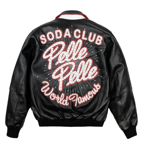 Pelle Pelle World Famous Black Studs Jacket