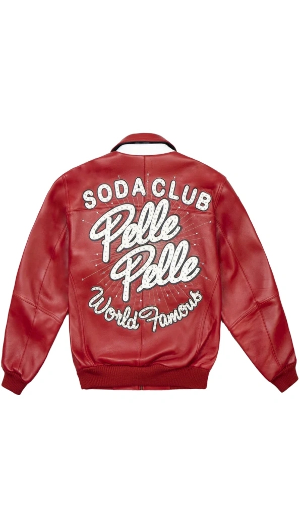 Pelle Pelle World Famous Red Studs Jacket | Leather Jacket