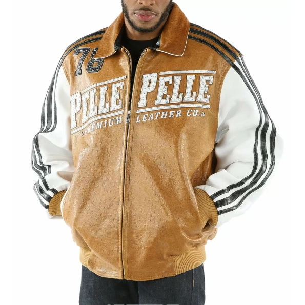 Pelle Pelle Men Brown Leather Jacket | Wild Ones Never Die