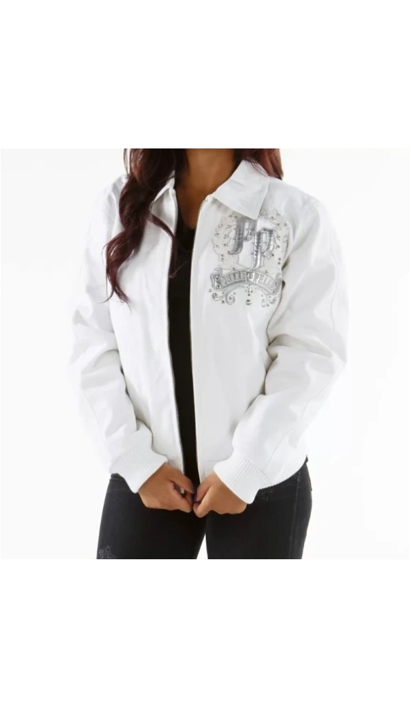 Pelle Pelle White Live Like A Queen Jacket | Leather Jacket