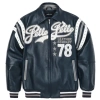 Pelle Pelle Navy Blue Varsity Leather Jacket