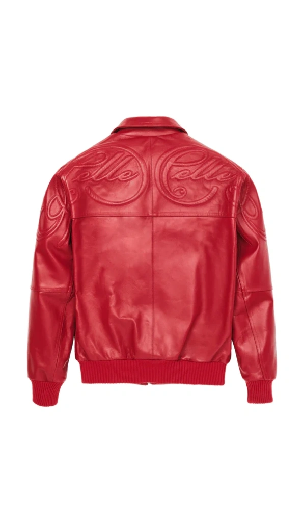Pelle Pelle Red Plush Leather Jacket